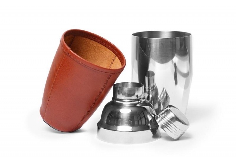 Bosca Hollywood Cocktail Shaker Brown | BAUSD88221