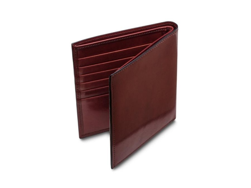 Bosca Italia 12 Pocket Wallet Dark Red | AUICD51370