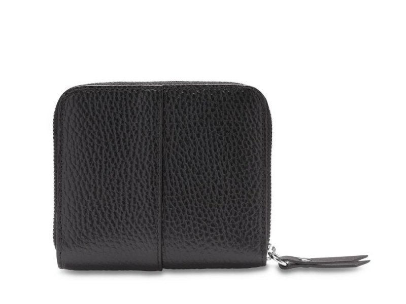 Bosca Italia 4" Billfold Wallet with Zip Black | AUQAV82260