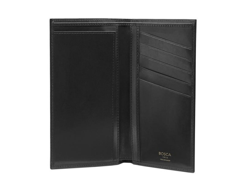 Bosca Italia Coat Pocket Wallet Black | ZAUNQ96136