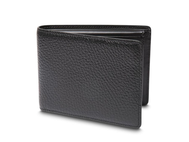 Bosca Italia Credit Wallet w/ I.D. Passcase Black / Brown | AUQAV48560