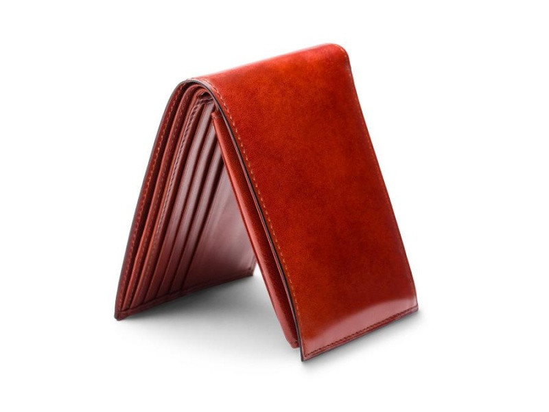 Bosca Italia Credit Wallet with I.D. Passcase Brown | XAUGW64070