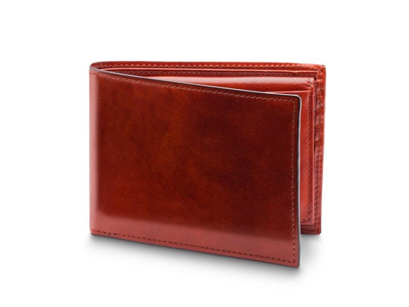 Bosca Italia Credit Wallet with I.D. Passcase Brown | XAUGW64070