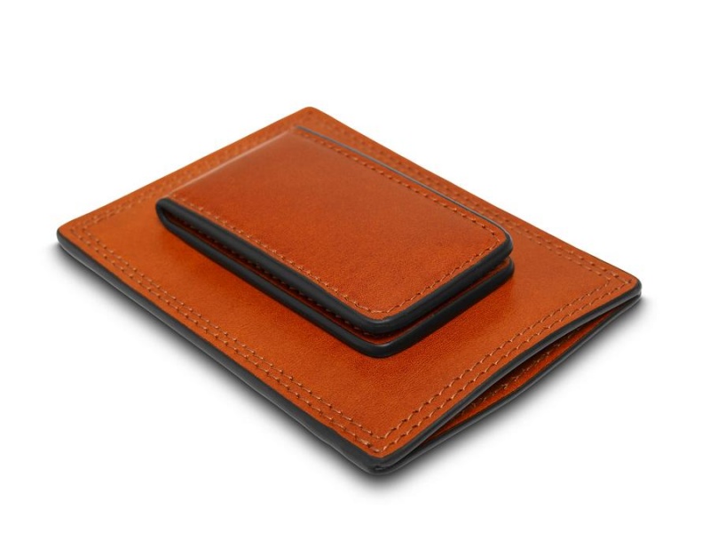 Bosca Italia Deluxe Front Pocket Money Clip Wallet Brown | BAUSD58064