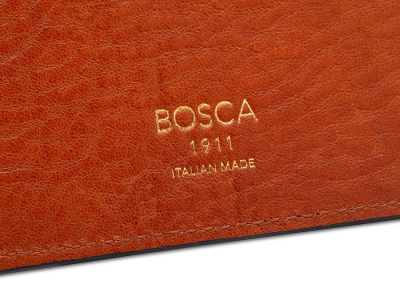 Bosca Italia Dolce Calling Card Case Brown | AUCIF29026