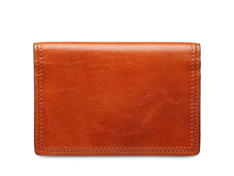 Bosca Italia Dolce Calling Card Case Brown | AUCIF29026