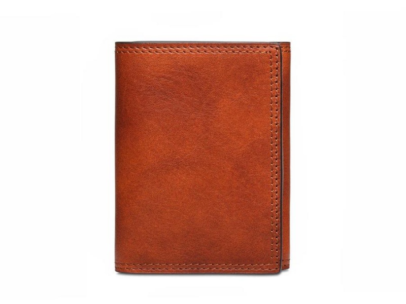 Bosca Italia Dolce Double I.D. Trifold Wallet - RFID Brown | ZAUNQ54763