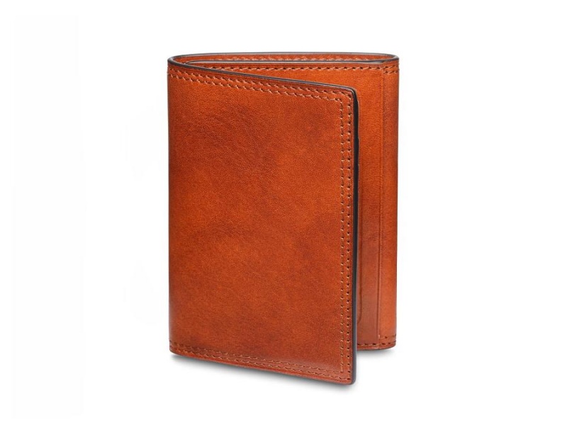 Bosca Italia Dolce Double I.D. Trifold Wallet - RFID Brown | ZAUNQ54763