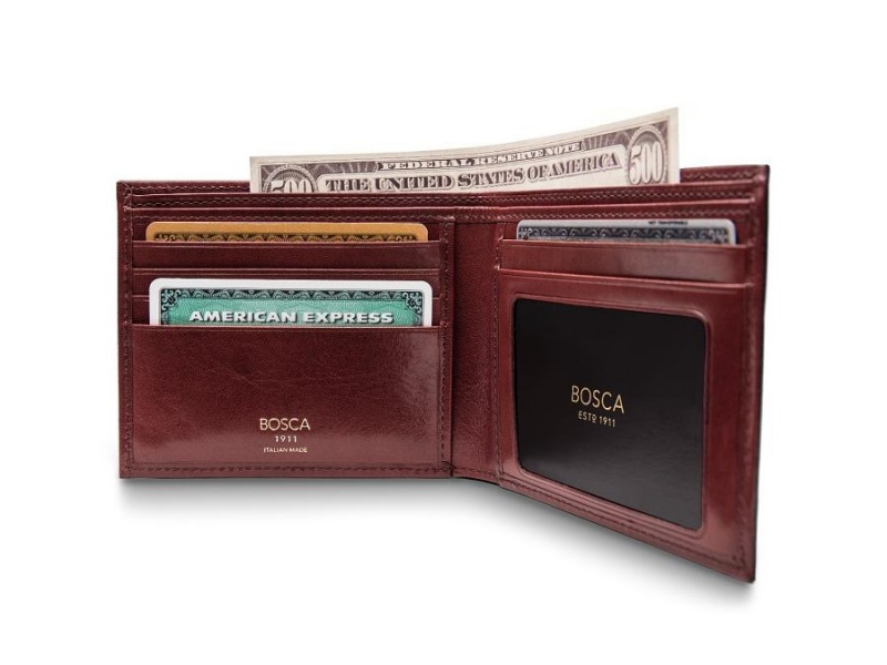 Bosca Italia Executive I.D. Wallet Brown | AUZPD99582