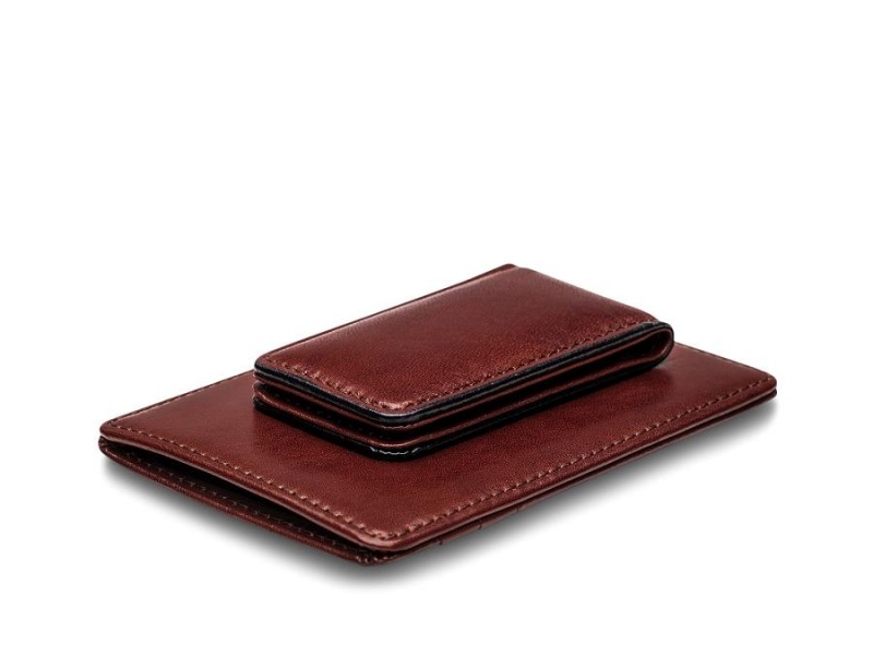 Bosca Italia Front Pocket Wallet Brown | AUQCS93005