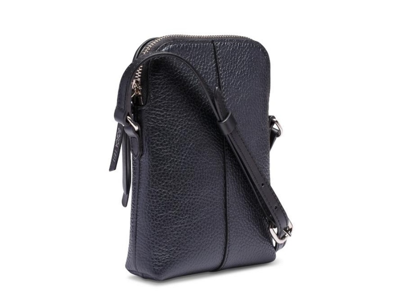 Bosca Italia London Crossbody Mini Purse Black | AUXMI29295