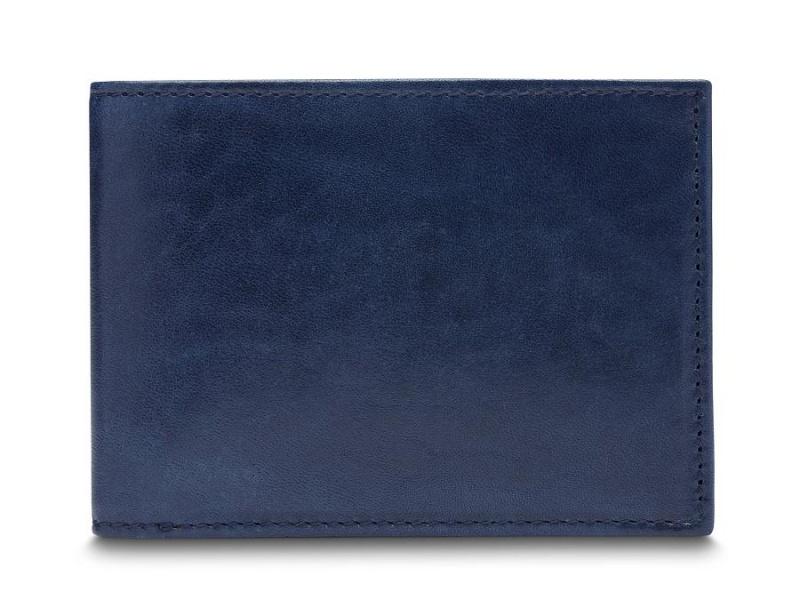 Bosca Italia Small Bifold Blue | GAUEC66693