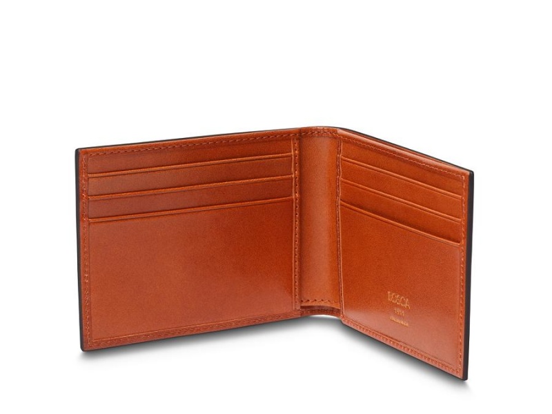 Bosca Italia Small Bifold Wallet - RFID Brown | BAUSD85254