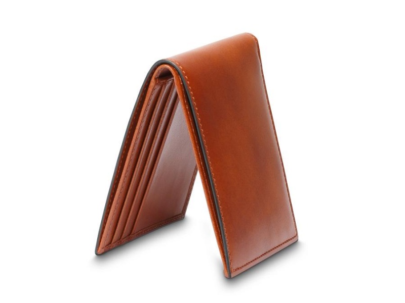 Bosca Italia Small Bifold Wallet - RFID Brown | BAUSD85254