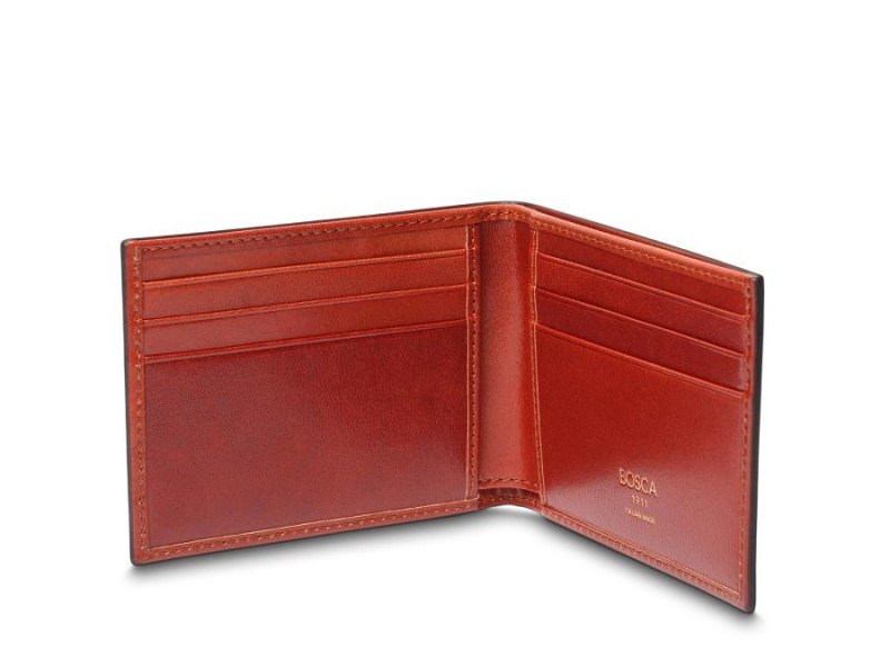 Bosca Italia Small Bifold Wallet - RFID Brown | BAUSD85254