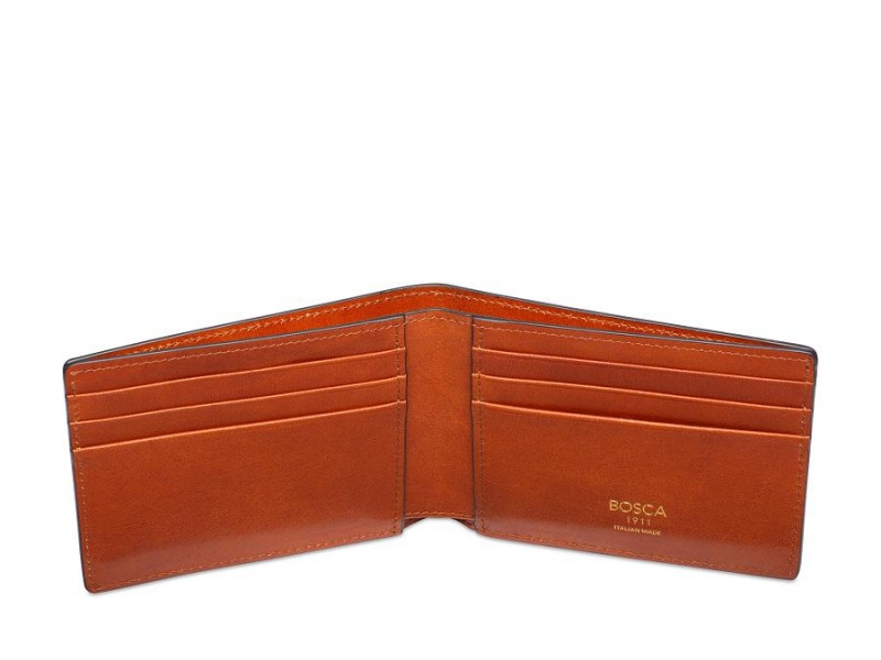 Bosca Italia Small Guitar Pick Wallet Brown | AUZDE46200