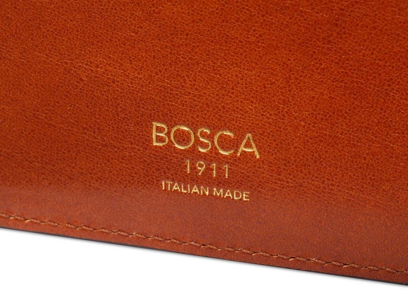 Bosca Italia Small Guitar Pick Wallet Brown | AUZDE46200