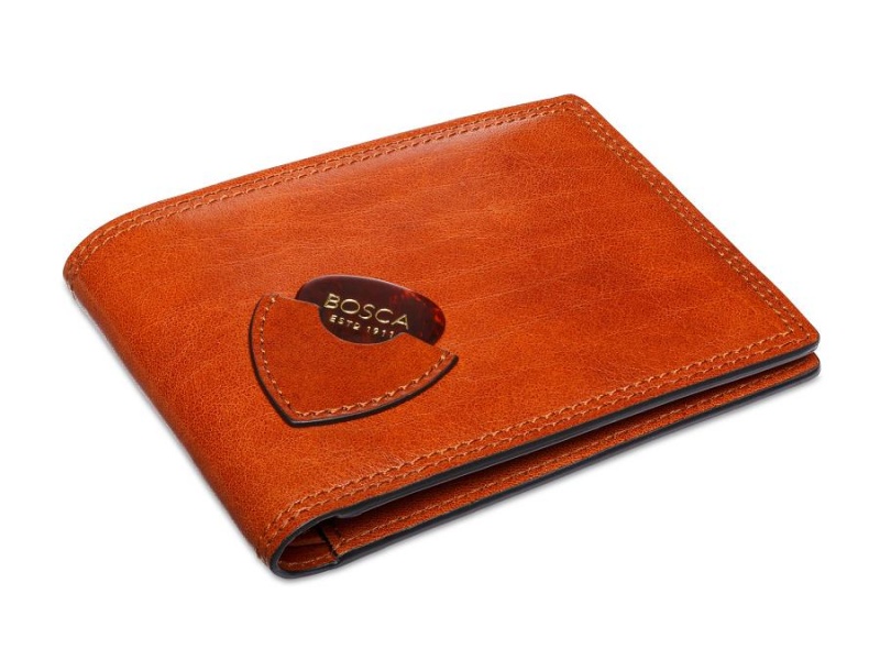 Bosca Italia Small Guitar Pick Wallet Brown | AUZDE46200