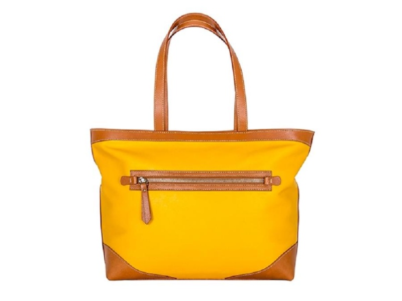 Bosca Jewel Tone Tote Brown / Yellow | AUJZR12514