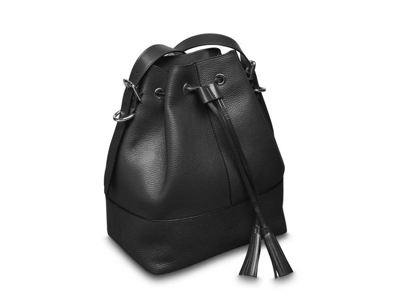 Bosca Large Bucket Bag Black | AUXBR13045