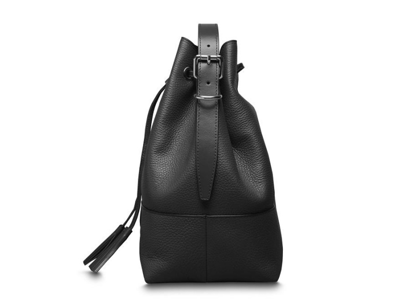 Bosca Large Bucket Bag Black | AUXBR13045