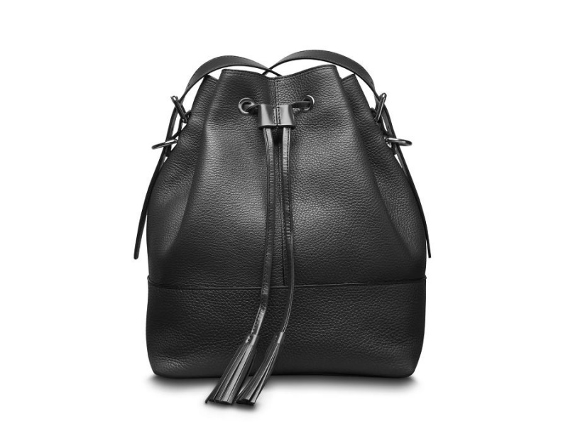 Bosca Large Bucket Bag Black | AUXBR13045