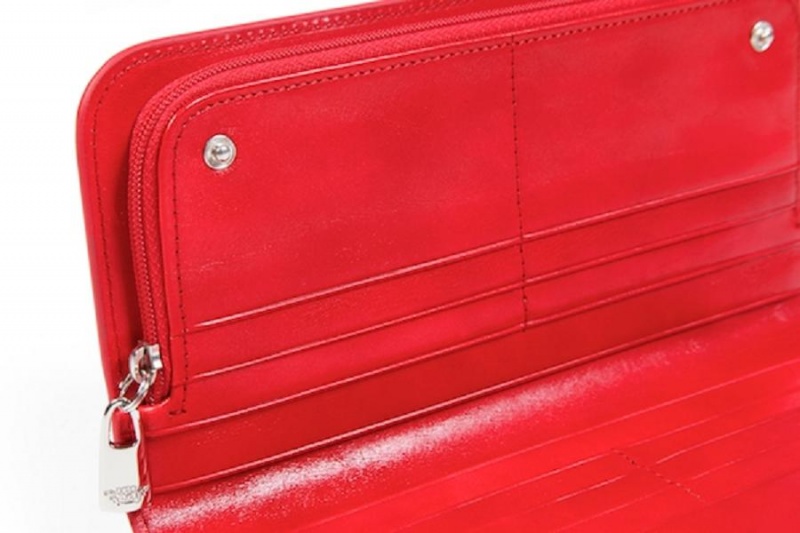 Bosca Large Snap Clutch Red | LAUSX39649