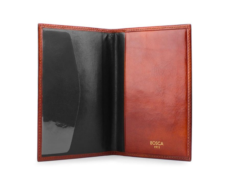 Bosca Passport Case Brown | XAUBH14304