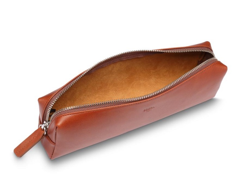 Bosca Pencil Pouch Brown | AUJKU16152