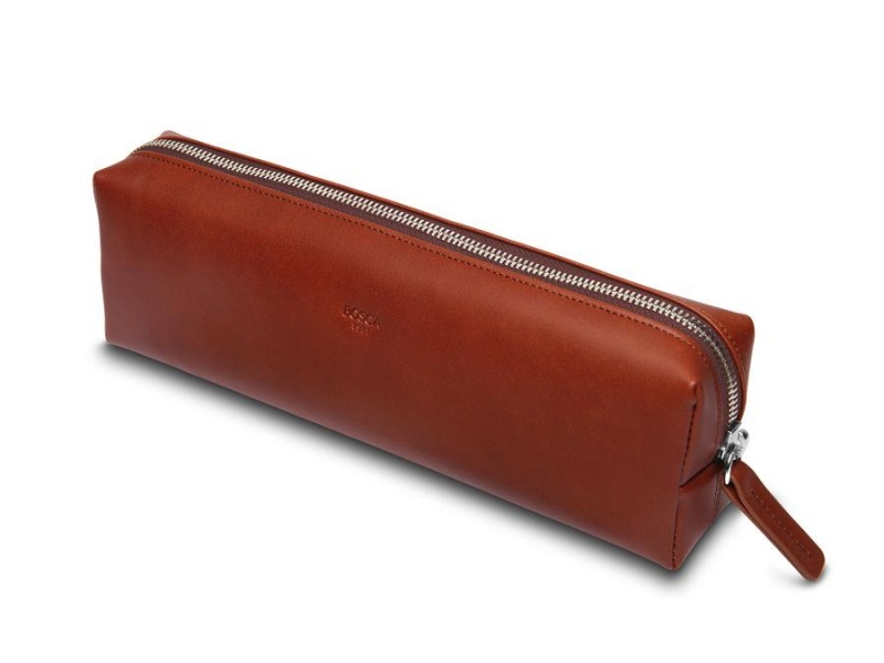 Bosca Pencil Pouch Brown | AUJKU16152