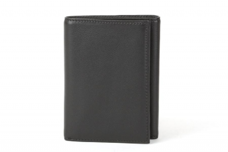 Bosca Single I.D. Trifold Wallet Black | AUQAV73778