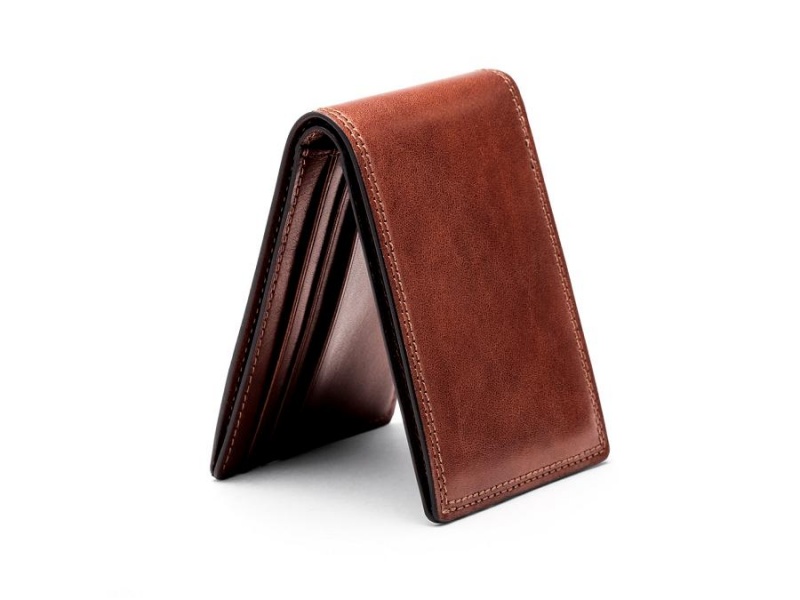 Bosca Small Bifold Wallet Brown | AUQCS51016