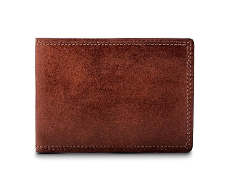 Bosca Small Bifold Wallet Brown | AUQCS51016