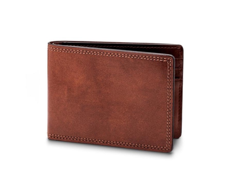 Bosca Small Bifold Wallet Brown | AUQCS51016