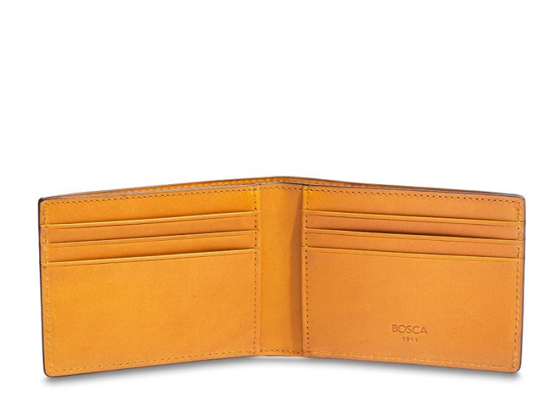 Bosca Small Bifold Wallet - RFID Yellow | SAUNY20340