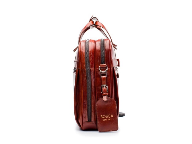 Bosca Stringer Bag Brown | EAUVG52559