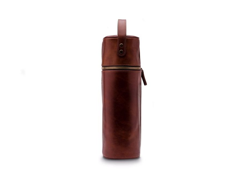 Bosca Two Bottle Wine Case Brown | AUJVR57407