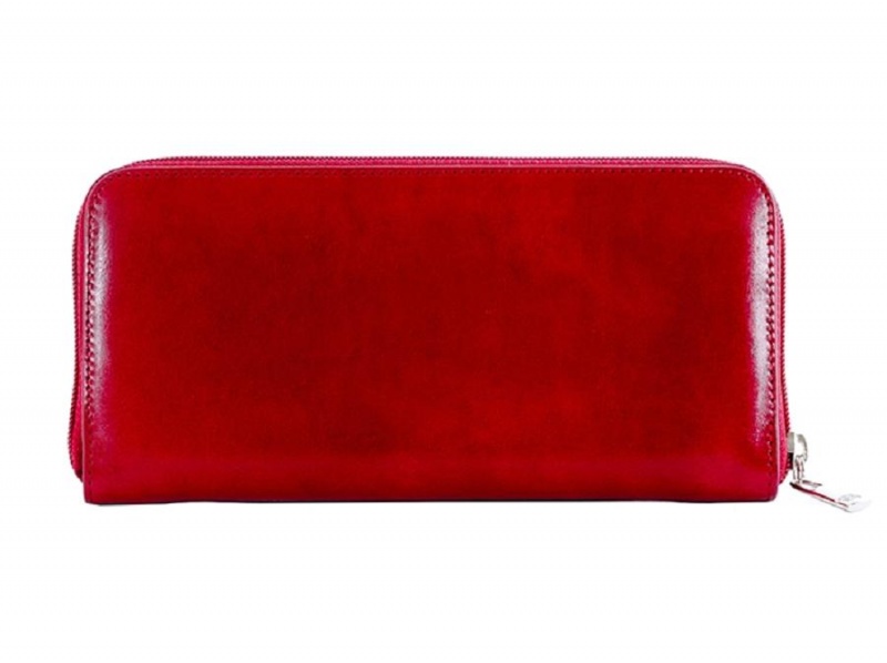 Bosca Zip Around Wallet Red | GAUUC28238